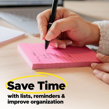 Post-it Super Sticky Notes, 15 Sticky Note Pads, Multi-Size., School Supplies, Office Products, 2X the Sticking Power, Supernova Neons Collection