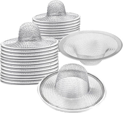 40 pcs Heavy Duty Stainless Steel Slop Basket Filter Trap, 2.75" Top / 1" Mesh