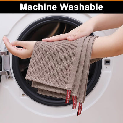 Homaxy 100% Cotton Waffle Weave Dish Cloths