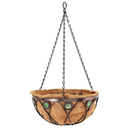 Arcadia CB02 Emerald Series Round Hanging Basket Planters, 16-Inch