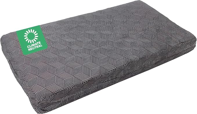 Molly Mutt Large Crib Mattress Cover - Rough Gem Print - Measures 27”x52”x5”- 100% Cotton - Durable - Breathable - Sustainable - Machine Washable Dog Bed Cover