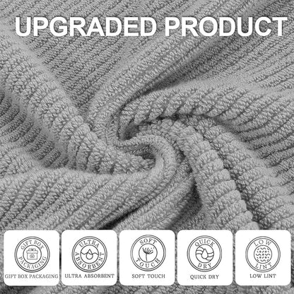 VOOVA & MOVAS Gray Towels for Bathroom