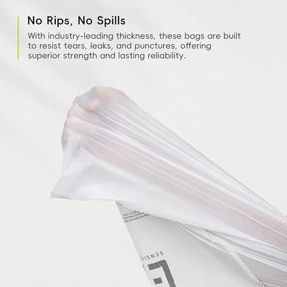 EKO 21 Gallon / 50-90 Liter, Extra-Strong Garbage Bags, Fresh Floral Scent