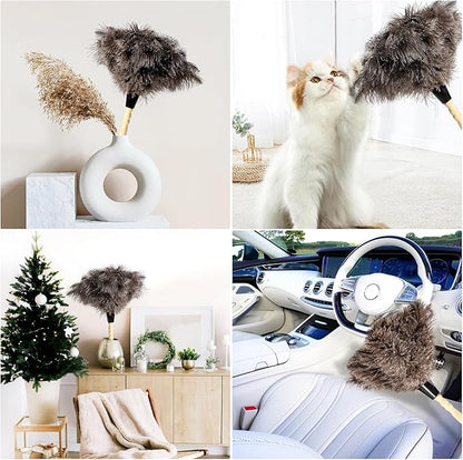 2pcs Ostrich Feather Dusters Natural Feathers Duster