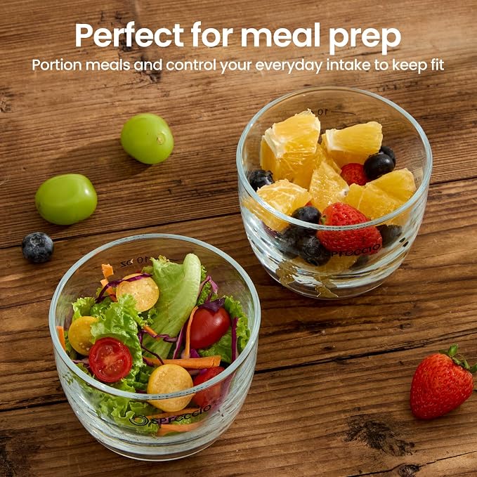 Glass Meal Prep Bowls Set - Leakproof Lids,13 oz (4-Pack Multicolored) Perfect for Meal Prepping, Portion Control, and On-the-Go Lunches BPA-Free