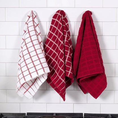 Ritz Premium 100% Cotton Terry Check Kitchen Dish Towels