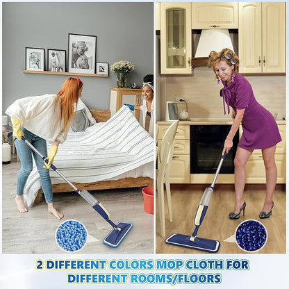 Spray Mops for Hardwood Floor Cleaning: MEXERRIS Wet Mops Dry Dust Mop