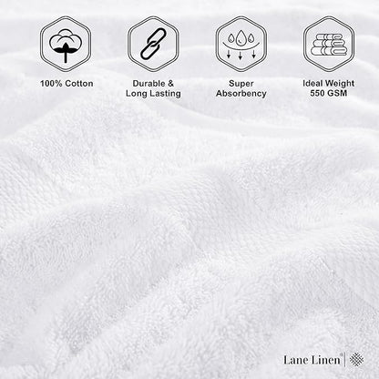 LANE LINEN Set of 4 Bath Towel
