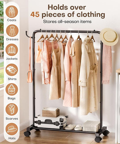 Homde Rolling Clothes Rack