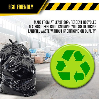Ultrasac Black Large Heavy Duty Drawstring Trash Bags 33 Gallon 1.4 MIL