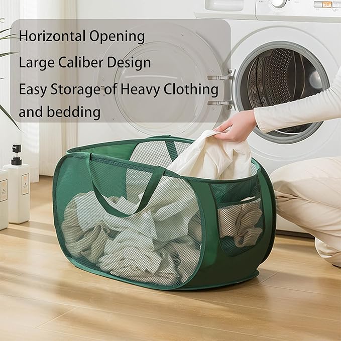 3 Pcs popup laundry hamper Sturdy Large Capacity collapsible laundry basket