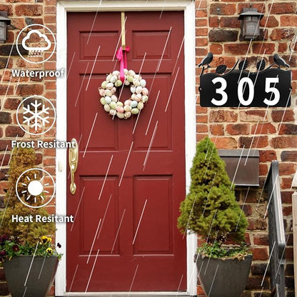Metal Address Numbers for House, Address Plaque, Waterproof, Rustproof Address Sign for Yard Home Office Street Yard Mailbox