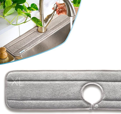 Ternal Original SINKMAT 24in XL Faucet Splash Guard Extra Long Microfiber Sink