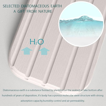 23.6inch x 4inch Kitchen Sink Faucet Mat, Water Absorbing Stone Faucet Splash