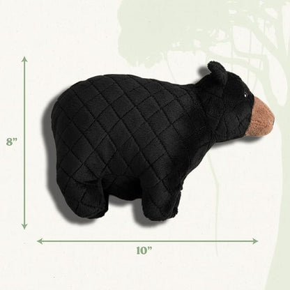Dog Toys | Plush Toy Black Bear Stuffed Animal for Dogs | Jumbo Eco Friendly Toy - Easy to Clean and Made from Non Toxic Materials