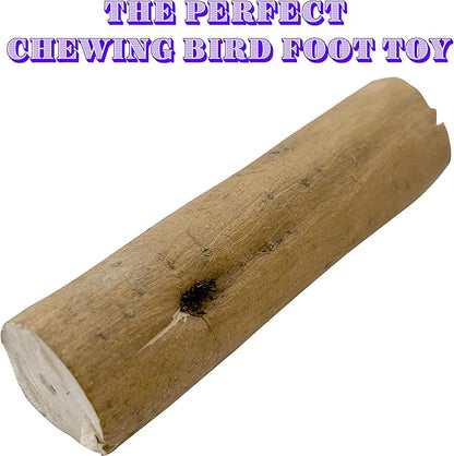 5506 Natural Sola Skin Log PK12 - Natural Sola Wood Foot Toys, Chewable Lightweight Wood Logs, Thin Bark Skin, Easy to Shred, Delightful for Small to Med Size Pet Birds
