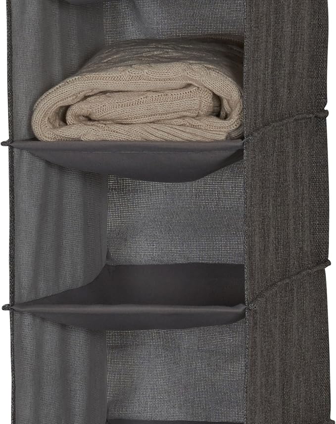 Household Essentials 10-Shelf Wide Hanging Shoe Organizer, Soft and Durable