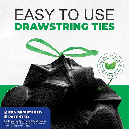 Mint-X Rodent Repellent Outdoor Home and Industrial Trash Bags