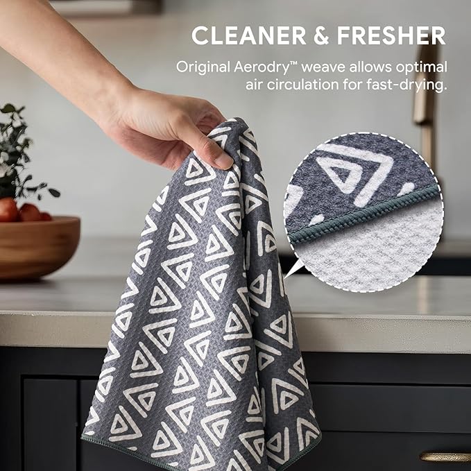 RECYCO Waffle Kitchen Towel Set of 2