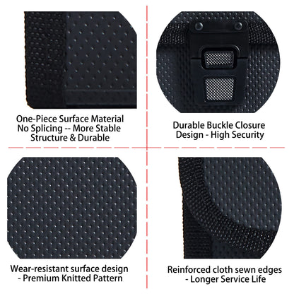 Legal Size 13 Pocket Accordian File Organizer Expanding File Folder for FC A4 Paper, Briefcase File Case with Durable Handle & Buckle Closure for School Home & Business (Black-2)