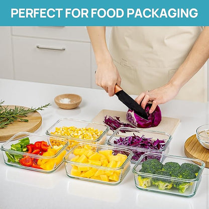 Vtopmart 5Pack 30oz Glass Storage Containers