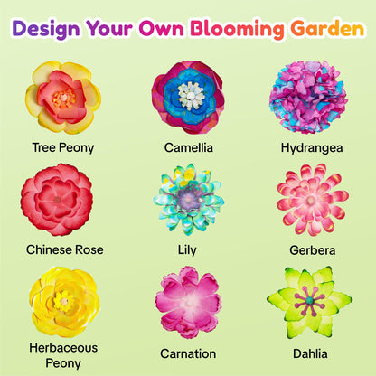 Kiditos Magic Flower Craft Kit for Girls, DIY Color Changing Flower Bouquet Craft & Science Kit, Arts & Crafts STEM Toy, Creative Birthday Gift for Kids Ages 6+