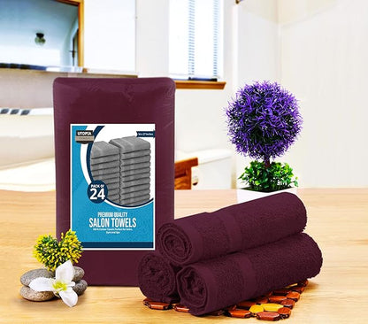 Utopia Towels, Salon Towel, Not Bleach Proof, 16 by 27 Inches, Highly Absorbent