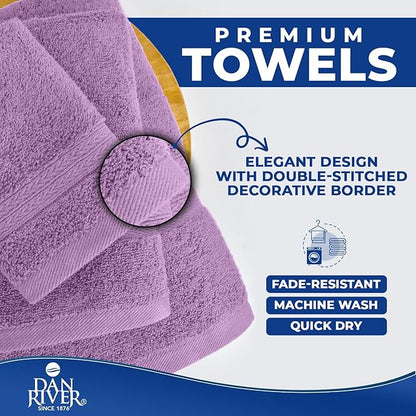 DAN RIVER 8 PC Luxury Bath Towels