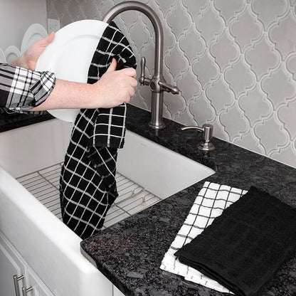 Ritz Premium 100% Cotton Terry Check Kitchen Dish Towels