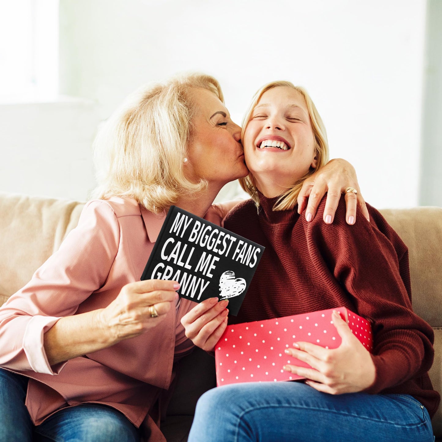 My Biggest Fans Call Me Granny Wooden Sign - Granny Gifts, Sentimental Wall and Shelf Decor for Grandmothers, Made in USA