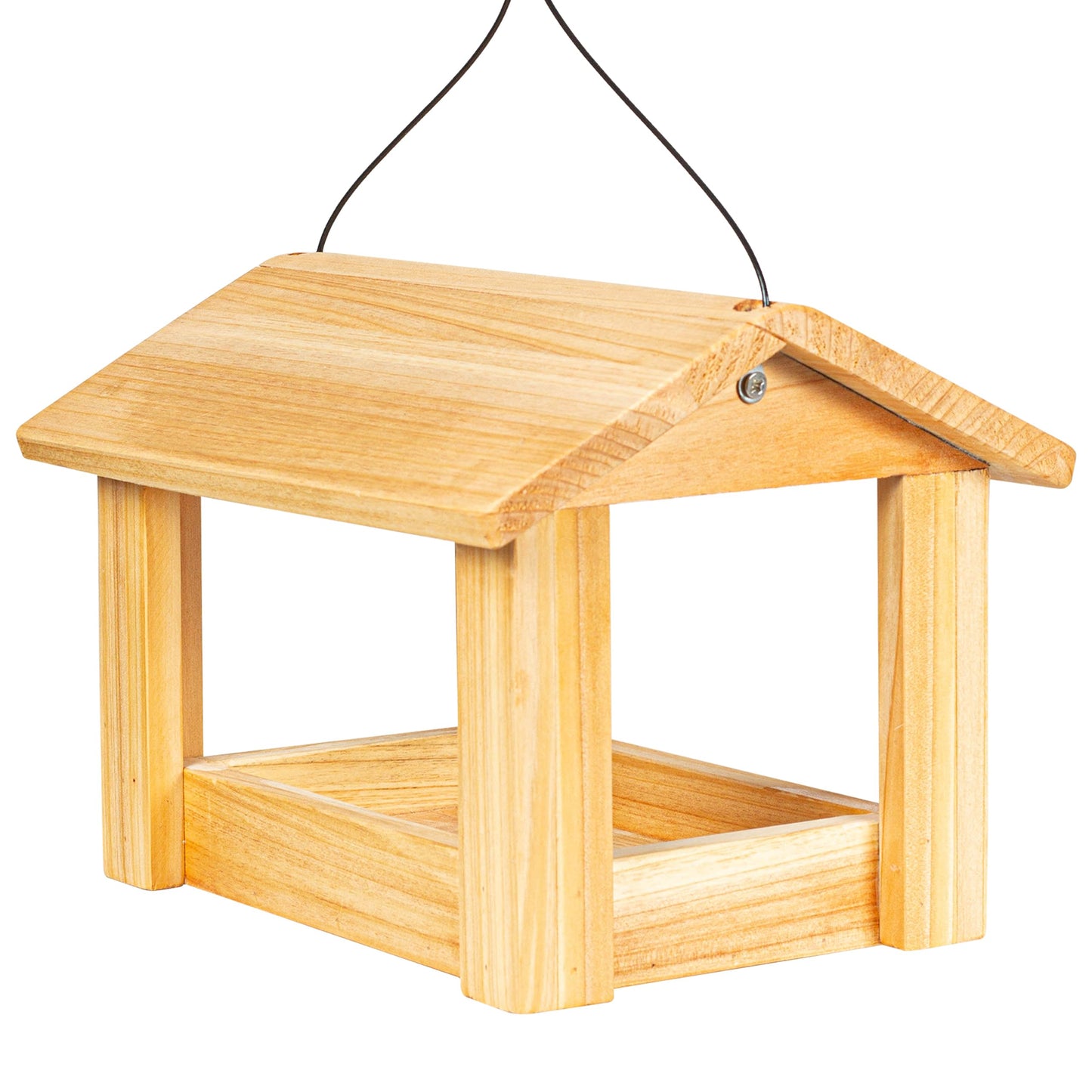 Bird Feeders for Outdoors Wood Hanging Bird Feeder for Cardinals, Finches, Chickadees