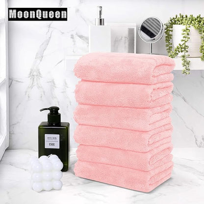 MOONQUEEN 6 Pack Premium Hand Towels