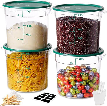 6QT NSF Round Food Storage Containers