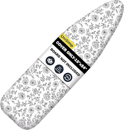 Ironing Board Cover and Pad 15"x54" Extra Thick Natural Cotton, Scorch and
