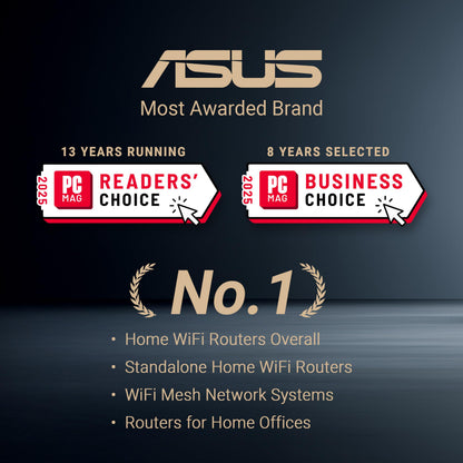 ASUS RT-AX3000S Dual Band WiFi 6 Extendable Router, Instant Guard, Parental Control Scheduling, Built-in VPN, AiMesh Compatible