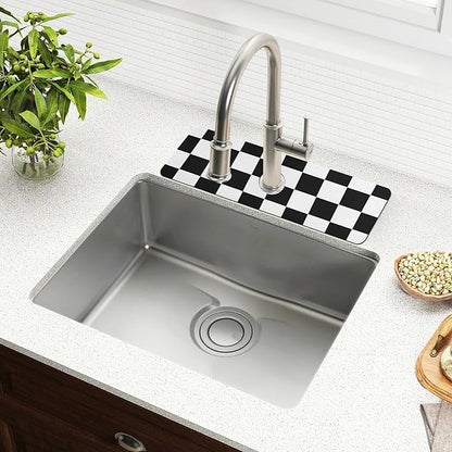 Kitchen Sink Splash Guard 2 PCS 30 Inch Sink Faucet Mat Splash Guard