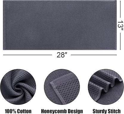 Kitinjoy 100% Cotton Waffle Weave Kitchen Towels, Kitchen Hand Towels, 13 in x