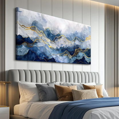 FUHAIHUA Abstract Ink Paintings Canvas Decor For Bedroom Wall Art For Living Room Office Decorations Minimalism Pictures Canvas Prints Artwork Ready to Hang Modern Home Decor 20"X40"
