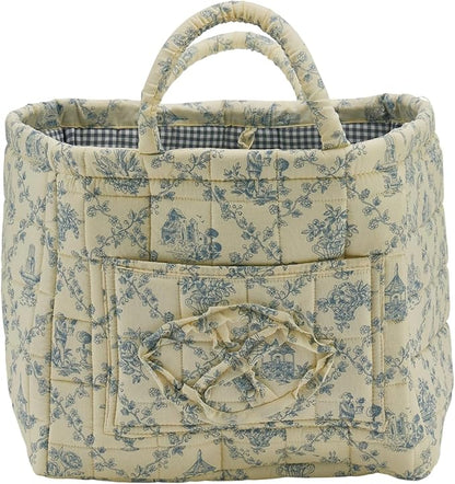 Quilted Fabric Storage Basket