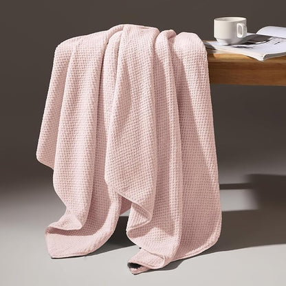 REDKISS Pink Towel Set, 6 Piece Premium Soft Bath Towel Set, Highly Absorbent