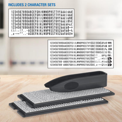 Trodat Printy 4913 Self-Inking Do It Yourself (DIY) 5 Line Personalized Custom Message Stamp with Black Ink