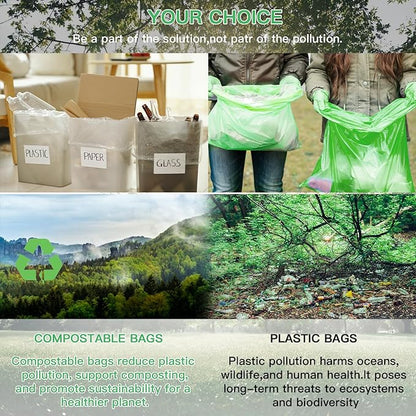 Compostable Kitchen Trash Bags 6-Gallon