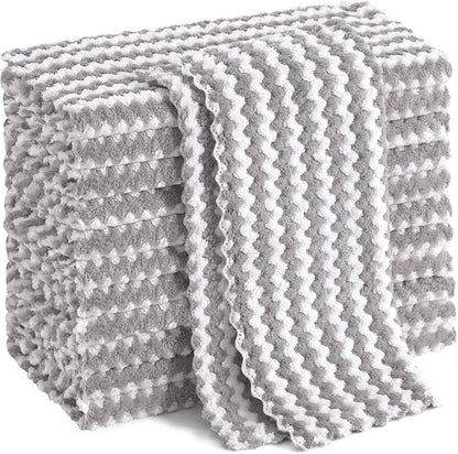 Homaxy 12 Pack Kitchen Dish Cloths, Ultra Soft and Absorbent Dish Towels