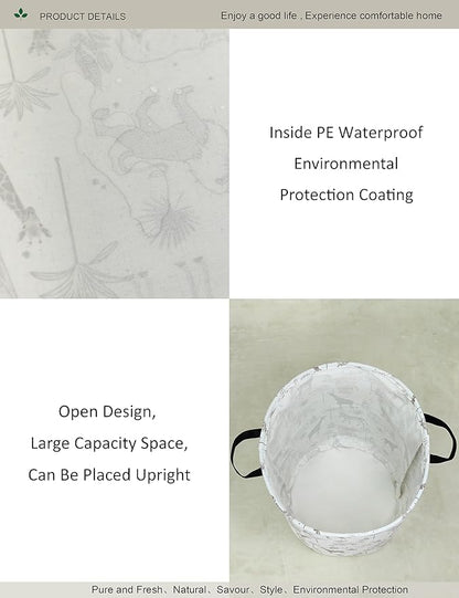 Round waterproof laundry basket, foldable storage basket, laundry Hampers