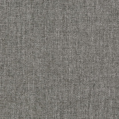 SIMPLIHOME Milltown Small Ottoman Bench - 27" Wide x 18" High Upholstered Linen Look Fabric Rectangle Footstool Ottoman in Grey, Contemporary Bench for Entryway with Cushioned Seat, Assembled