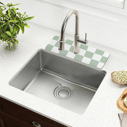 Kitchen Sink Splash Guard 2 PCS 14.7 Inch Sink Faucet Mat Splash Guard
