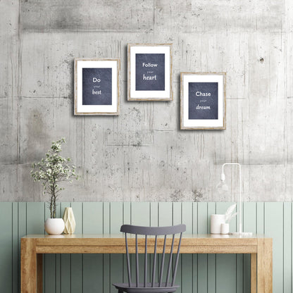 DEKWINN Rustic Distressed Retro Style White Frame 11x14 Picture Frame Set of 3 with Real Glass for Pictures 8x10 with Mat or 11x14 Without Mat, Wall Gallery or Tabletop display
