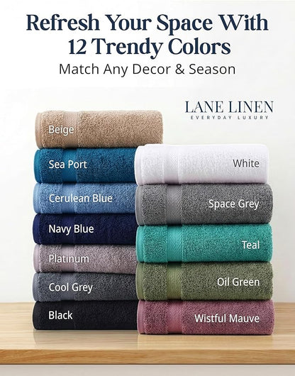LANE LINEN 100% Cotton Bath Towels Set