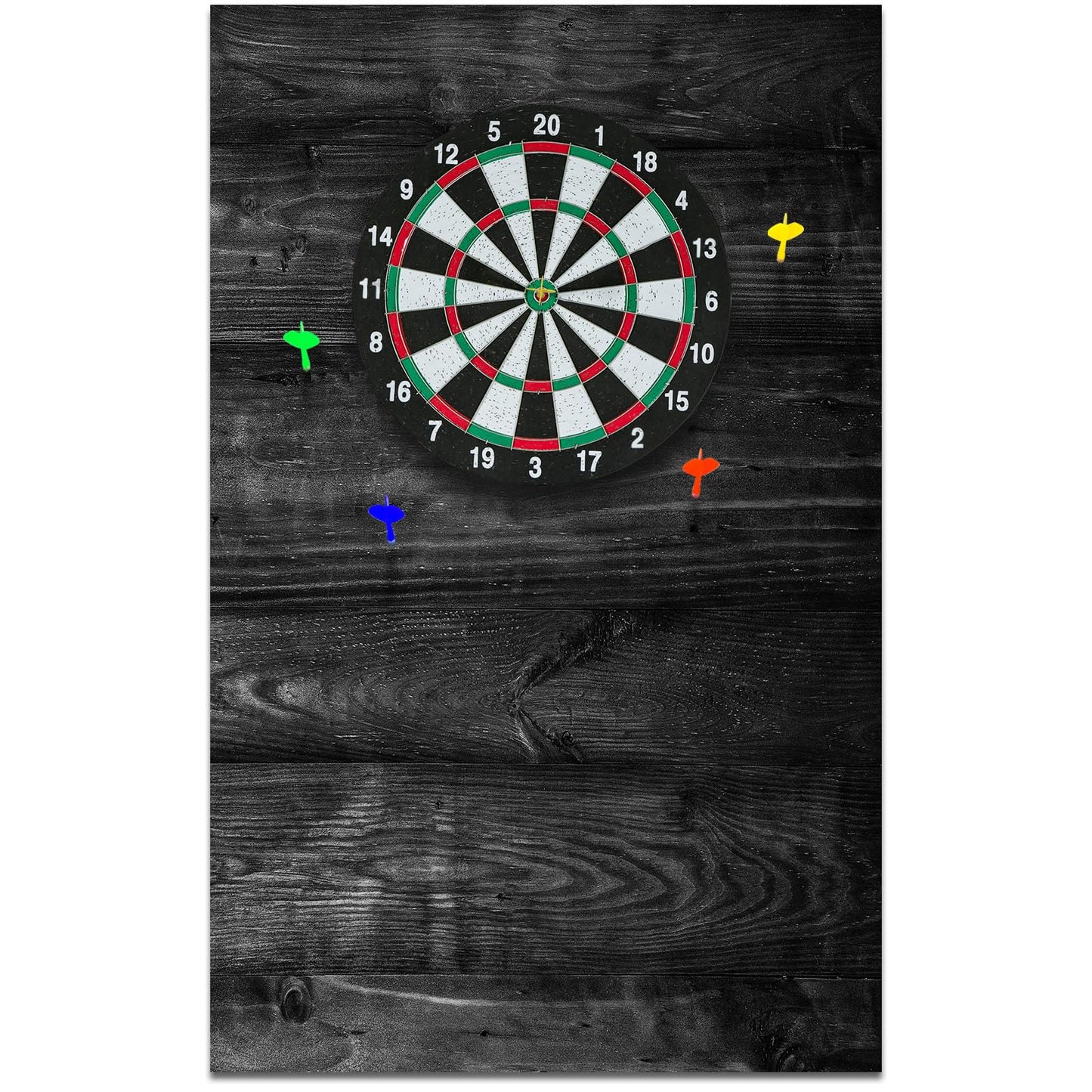 Hahafelt 36 x 24 x 0.5 Inch Felt Wood Grain Dart Board Wall Protectors Square Dart Board Backing Tiles Dartboard Backboard Cork Backboards Alternative (Black Grain)