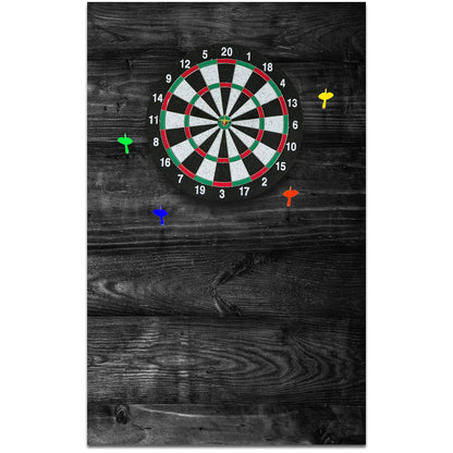 Hahafelt 36 x 24 x 0.5 Inch Felt Wood Grain Dart Board Wall Protectors Square Dart Board Backing Tiles Dartboard Backboard Cork Backboards Alternative (Black Grain)
